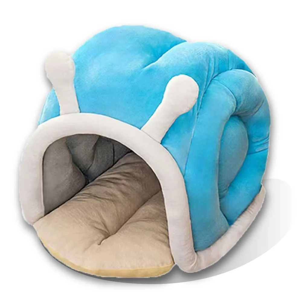

Pet Sleeping Bed Snail Shape Dog House Cartoon Warm Cat Sleeping Bag Soft Pet Plush Nest for Kitten Puppy Cats