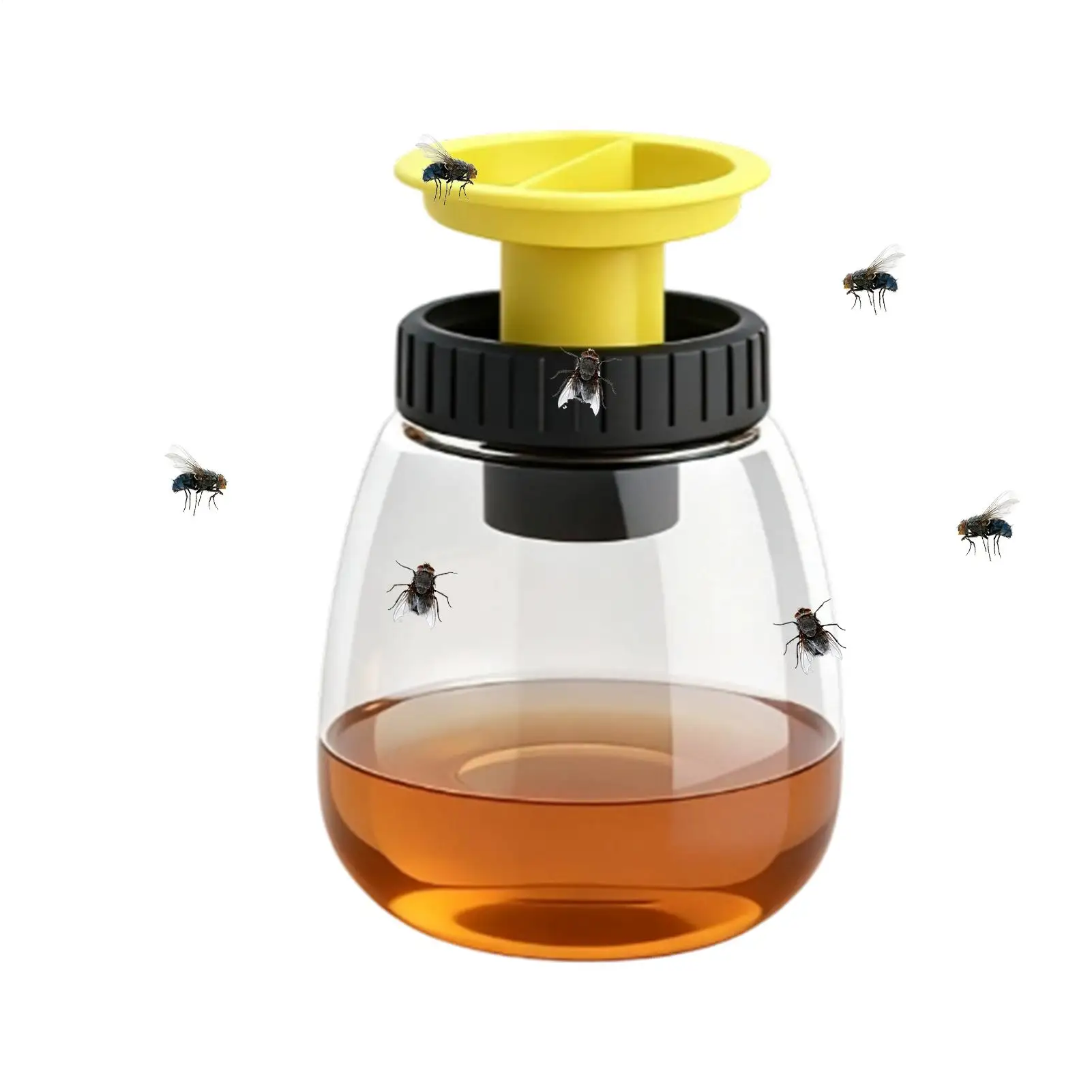 Outdoor Fly Trap Detachable Reusable No Bait Long Lasting Outside Fly Traps For Balconies Outdoor Campsites Parks Farms Gardens