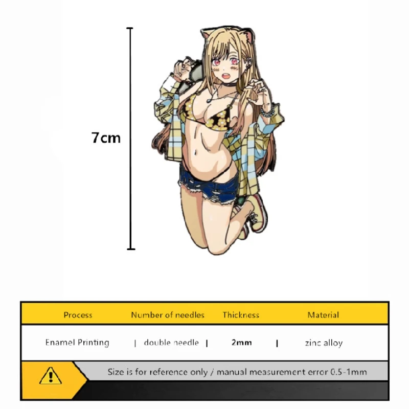 Hatsune Miku Anime peripherals Figure Higher Quality Alloy Enamel Craft Brooches Badge Fashion Accessories Kawayi Sexy Ornament