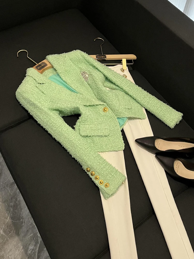 

Высококачественный новый тяжелый облегающий женский костюм грубого плетения Dr Hanging Ne Dr Commute Wind Long Sve