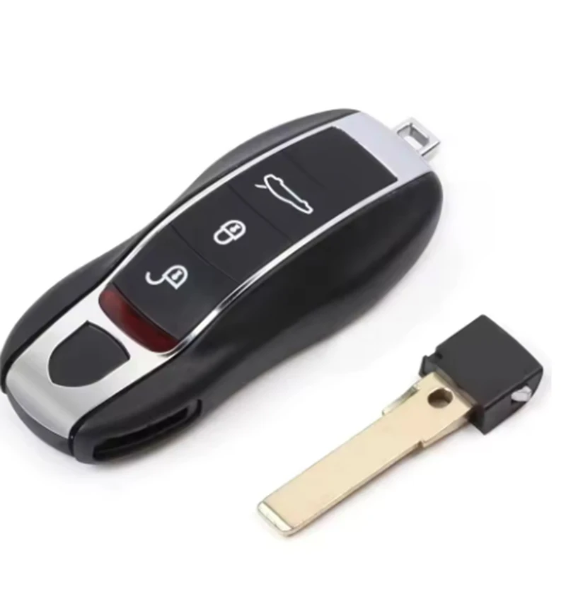 KEYECU Smart Remote Key Shell Case Fob for Porsche 718 911 Panamera Cayenne 2017 2018 2019 2020 3 Button