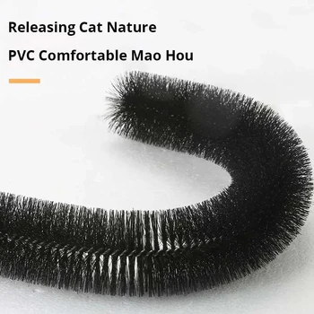 Cat Toy Arch Self Groome Pamper Feline with A Massage Grooming Rubbing Brush with Scratching Pad Toy for Cats Interactive Toys 3