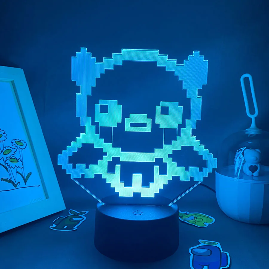 

3D светодиодные неоновые ночные светильники в стиле игры The Binding of Isaac Rebirth, подарок на день рождения для парня, игрока, украшение для детской спальни, Лавовая Лампа аполлиона