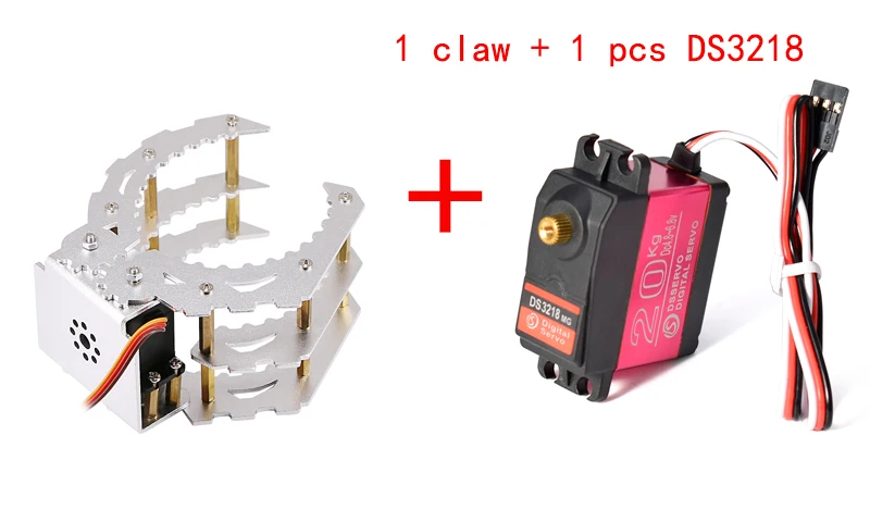 160 mm/170 mm 1 Dof Metall-Roboterarmgreifer, mechanische Klauenklemme, Servo MG996, Schwarz/Silber, Roboterklaue für Arduino-Roboter-DIY-Kit – Detail 6