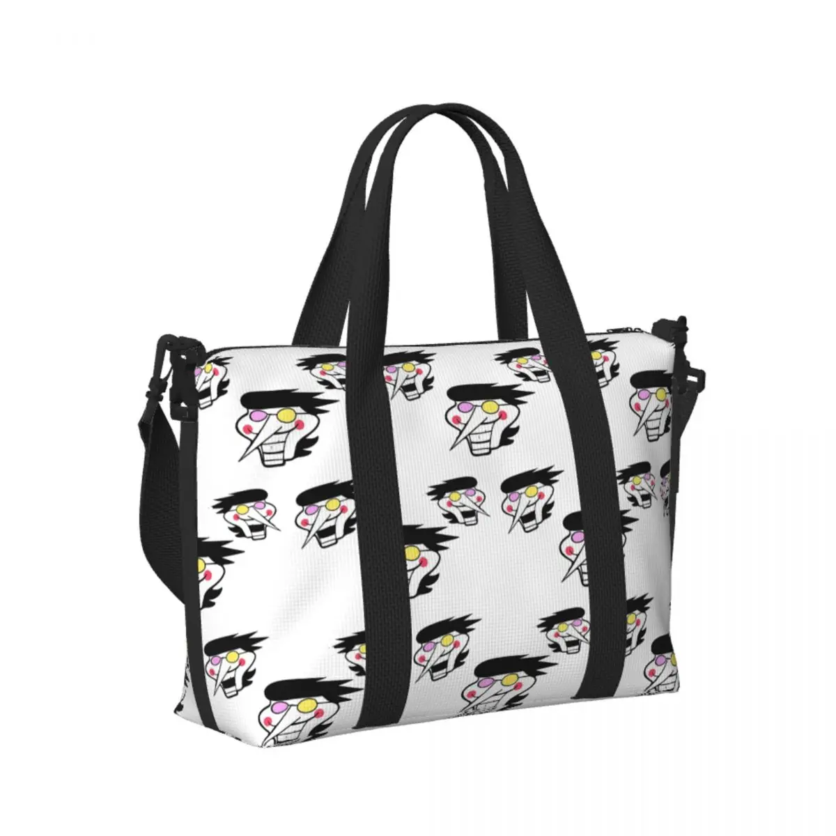 

Пляжная дорожная сумка Deltarune Spamton на заказ, большая вместительная сумка-тоут для тренажерного зала, йоги, женская дорожная сумка для покупок