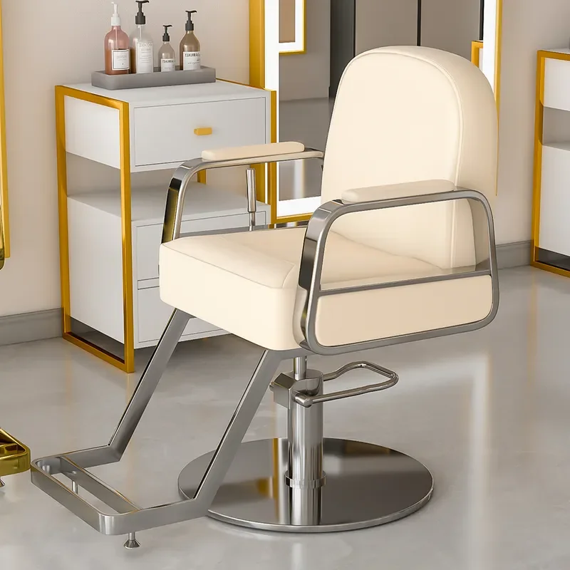 Customizable Hydraulic Barber Chair Rotating Leather Seat for Hair Salon Perm Dyeing and Cutting Professional Styling