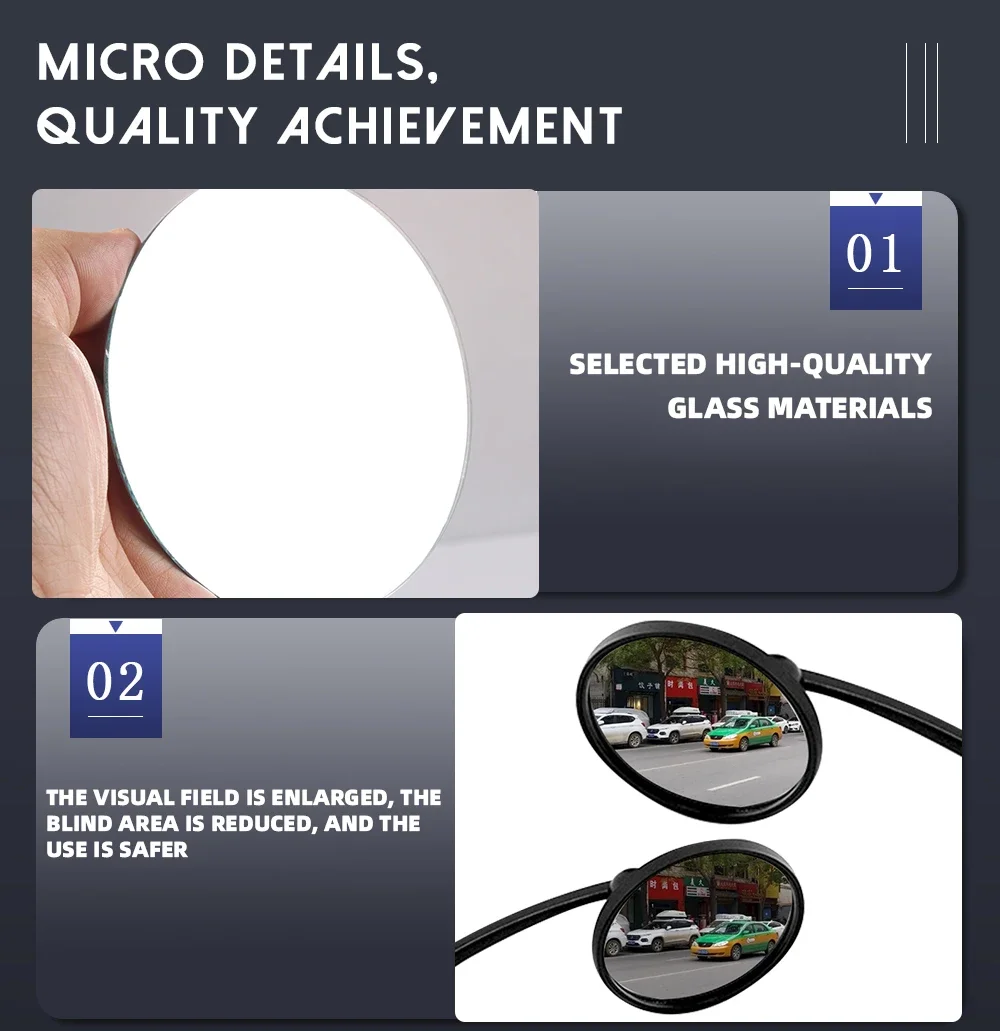 For HONDA Rebel 1100 500 300 CMX 1100 500 300 CMX1100 CMX500 Convex Mirror Mirror Glass Wide Angle Increase Rearview Mirror Lens