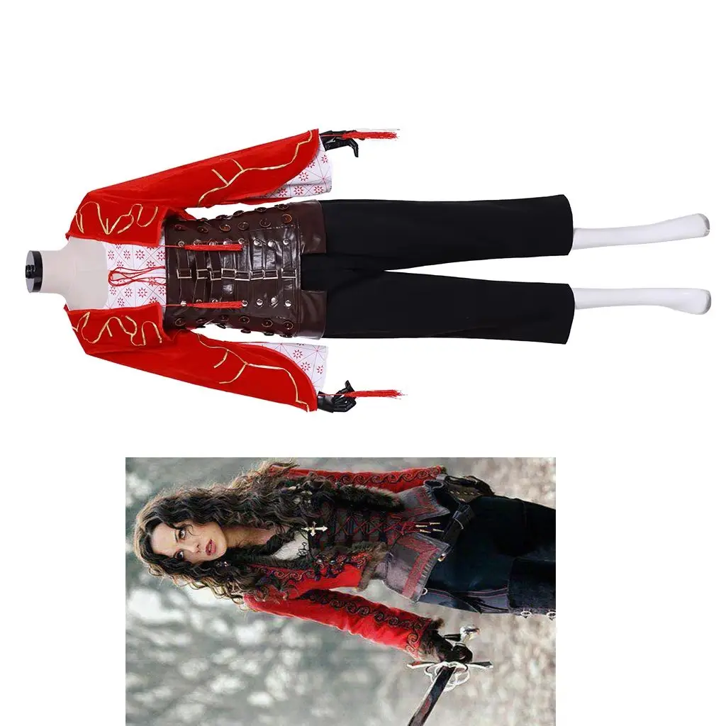 

Movie Anna Valerious Cosplay Princess Costume Women Fancy Combat Uniform Halloween Carnival Party Hunter Disguise Suit