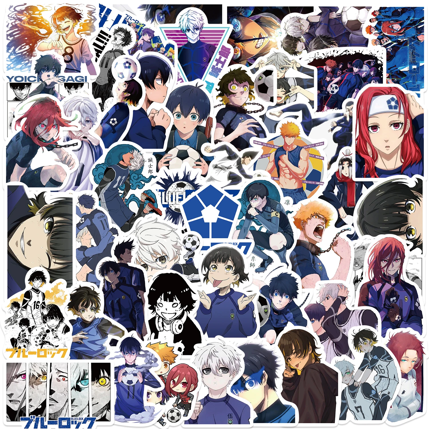 

50/100PCS Football Anime Stickers Waterproof Graffiti Cartoon Decals Phone Laptop Luggage Guitar Notebook Stickers