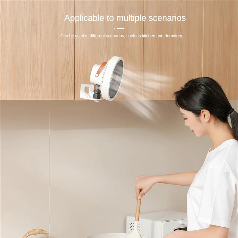 AT29-2X Household Wall-Mounted Small Fan Charging Multi-Functional Rechargeable Fan Portable Shaking Electric Fans