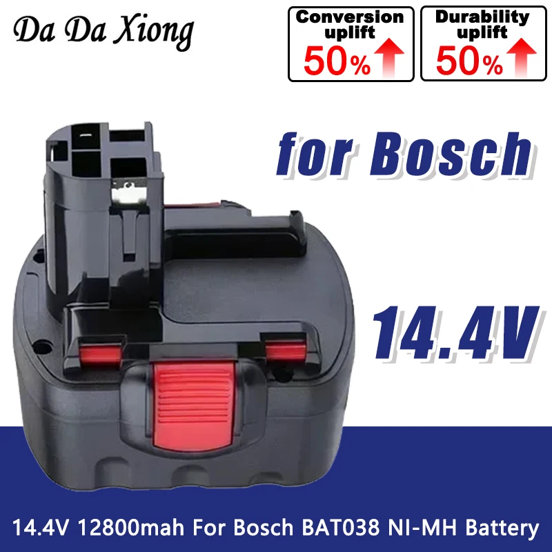 2026 Super 14.4V12800mAh Rechargeable Battery for Bosch BAT038 BAT040  BAT159 BAT041 3660K NI-MH PSR GSR GWS GHO 14.4V Battery