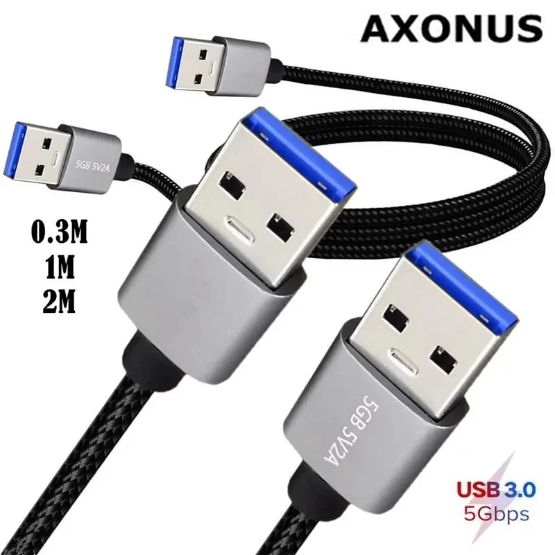 USB 3.0 Male To Male Data Cable, Industrial Touch Screen Control Programming Cable, Computer Mobile Hard Drive Cable