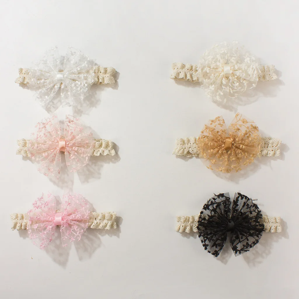 Pack of 3 Spring Baby Hairbands for 0-12M Infants Elastic La