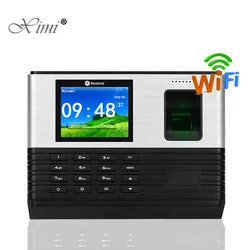 Wifi RFID 2.8inch Biometric Fingerprint Time Attendance TCP/IP USB Office Check-in Realand System Time Clock Free Software