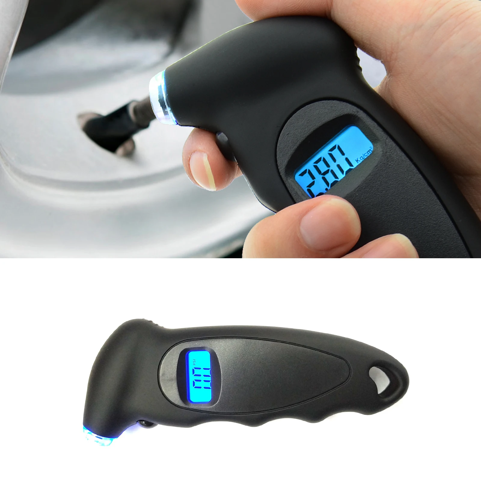 

High-precision Digital Car Tire Tyre Air Pressure Gauge Meter LCD Display Manometer Barometers for Car Truck Tire pressure gauge