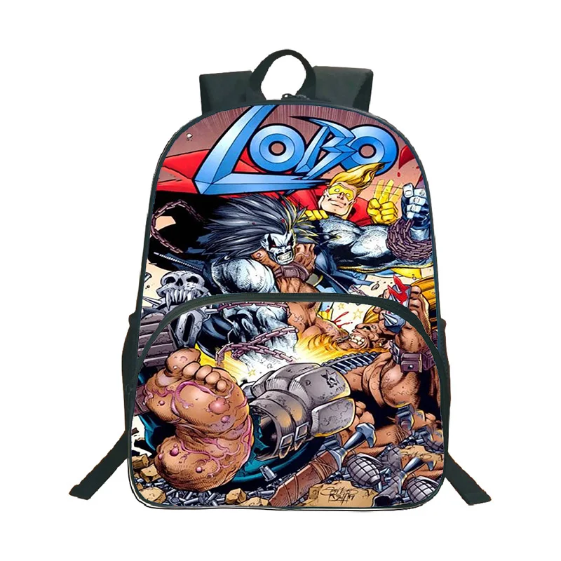 

Рюкзак с 3D принтом The Wolf Student, модный повседневный школьный рюкзак с узором, 16 дюймов, забавный водонепроницаемый рюкзак, рюкзаки с оборотнем на заказ