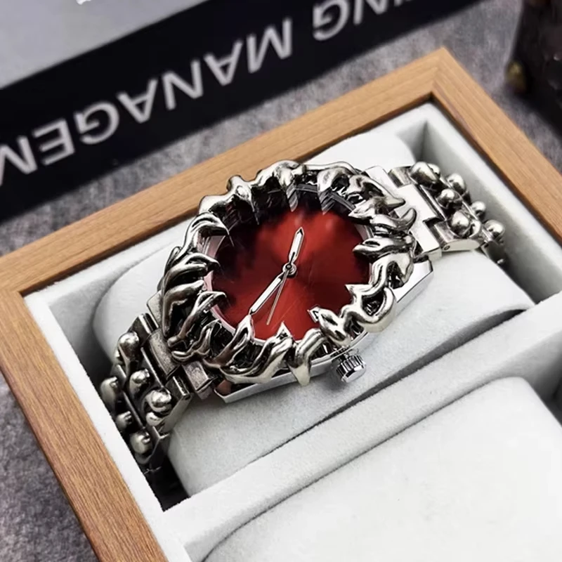 Fashion Heterosexual Claw Watch Alabaster Style Retro Y2K European American Watches Special Shaped Advanced ins Niche Watches