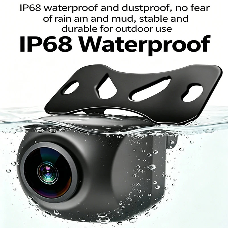 Car Camera HD Night Vision AHD/CCD Universal Dynamic Trajectory Reversing Camera Waterproof Fisheye 170 Degrees.