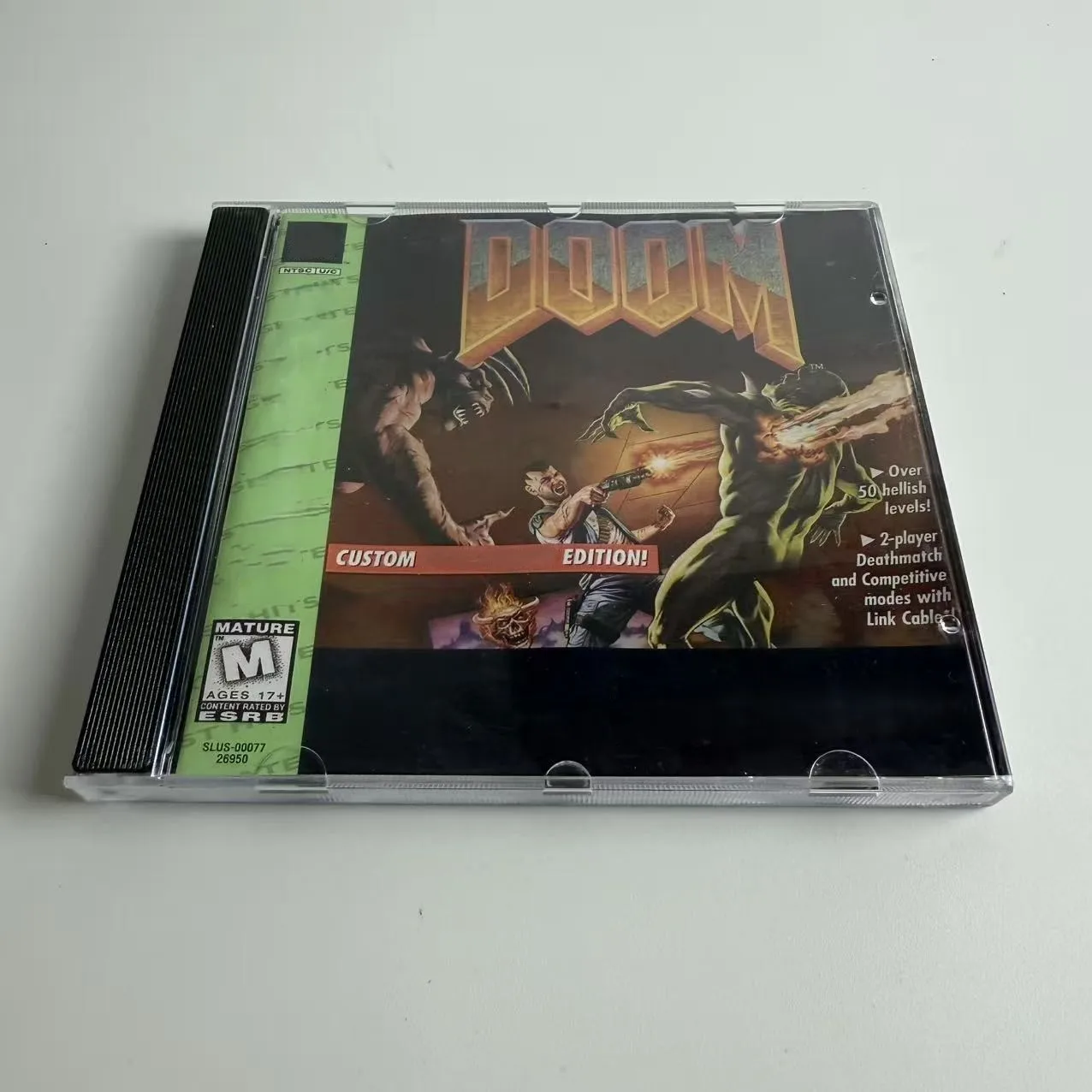 High-quality Reproduction Disc for PS1: DOOM (US Vibration Version, No Manual)
