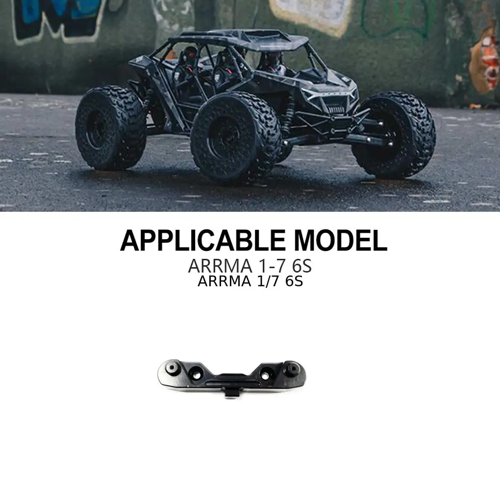 車のフロントおよびリアサスペンションアームマウント,アルミニウム合金,耐久性,arrma 6s,rcカーパーツ,黒いカーアクセサリー,交換部品,1/7