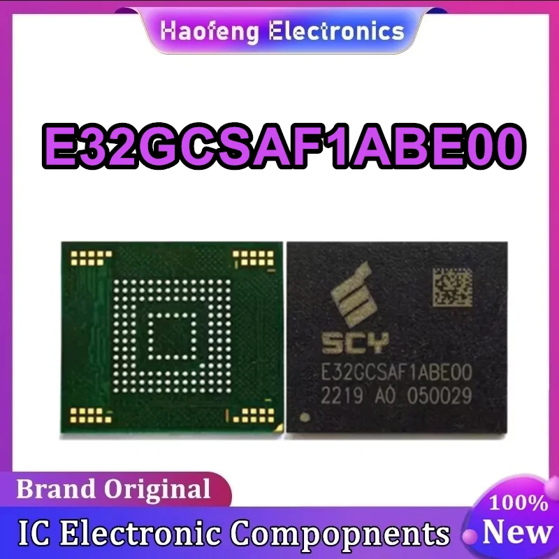 E32GCSAF1ABE00 32GB Flash Font Library FBGA153 eMMC Hard Disk New Original in Stock