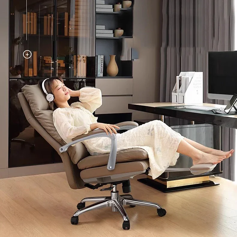 

Armchairs Furniture Luxury Office Chair Wheels Comfortable Game Footrest Comfy Swivel Recliner Cadeira Gamer Living Room Chairs