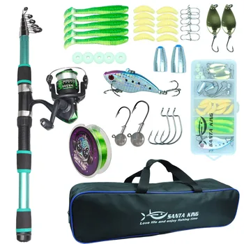 1.8m & 2.1m Carbon Fiber Telescopic Fishing Combo 1