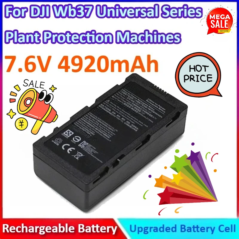 

7.6V 4920mAh General-purpose Long-lasting Battery for DJI Wb37 for T16 RTK4 T25 T20 Universal Series Plant Protection Machines