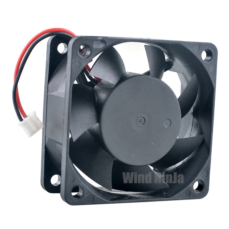 F126025SL 6cm X 60mm X 25mm DC12V 0.12A 2-Pin Quiet Cooling Fan for Charger Power Supply - 60mm Size - DC Voltage - Two Pins