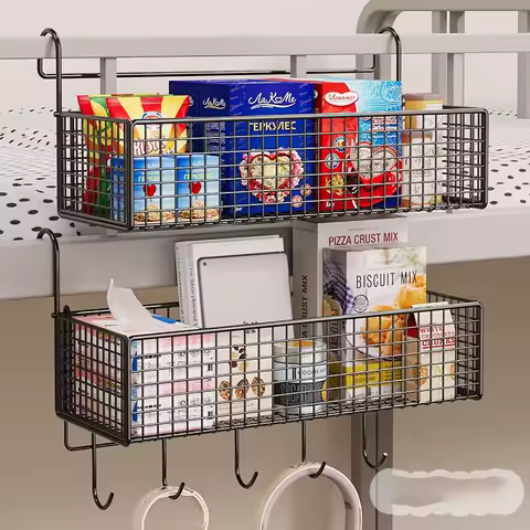 Grid Dormitory Storage Rack, Good Storage Rack, Bedside Bed, Basket Rack, Student Dormitory Wall