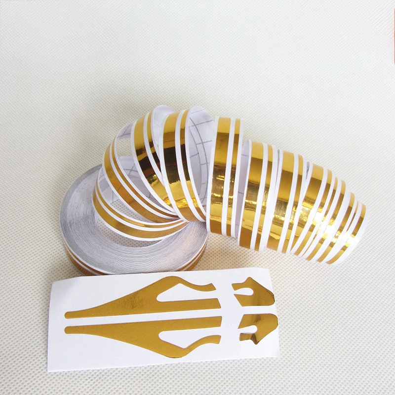 

1roll/1.2cm*9.8m Car Body Decal Vinyl Sticker Steamline Double Line Tape Multicolor Striping Pin Stripe Car Decoration Styling