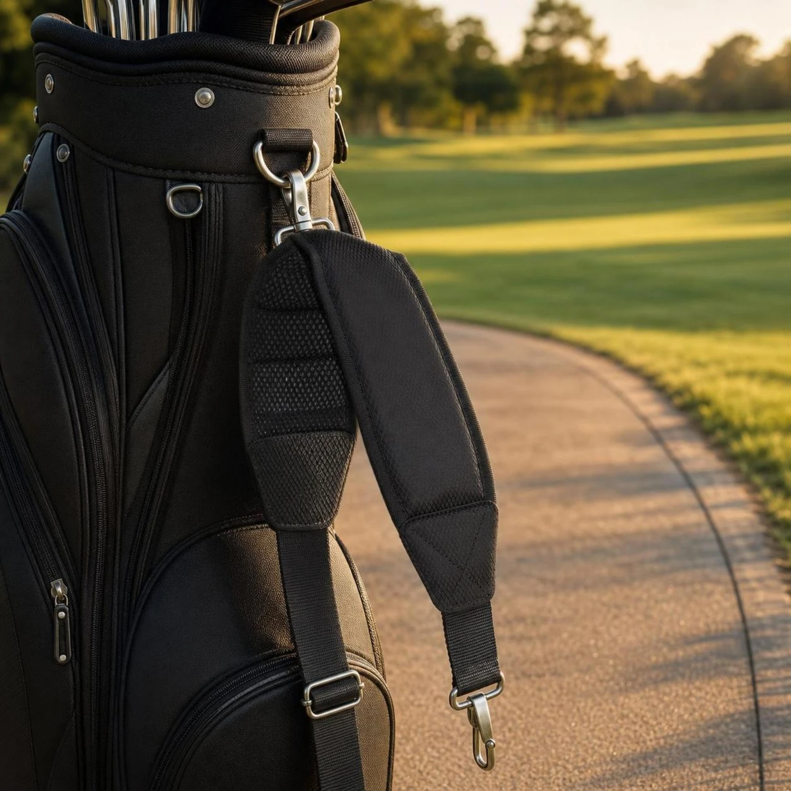 Golf Bag Shoulder Strap Adjustable Golf Bag Strap Universal Lightweight for Golfers, Travel