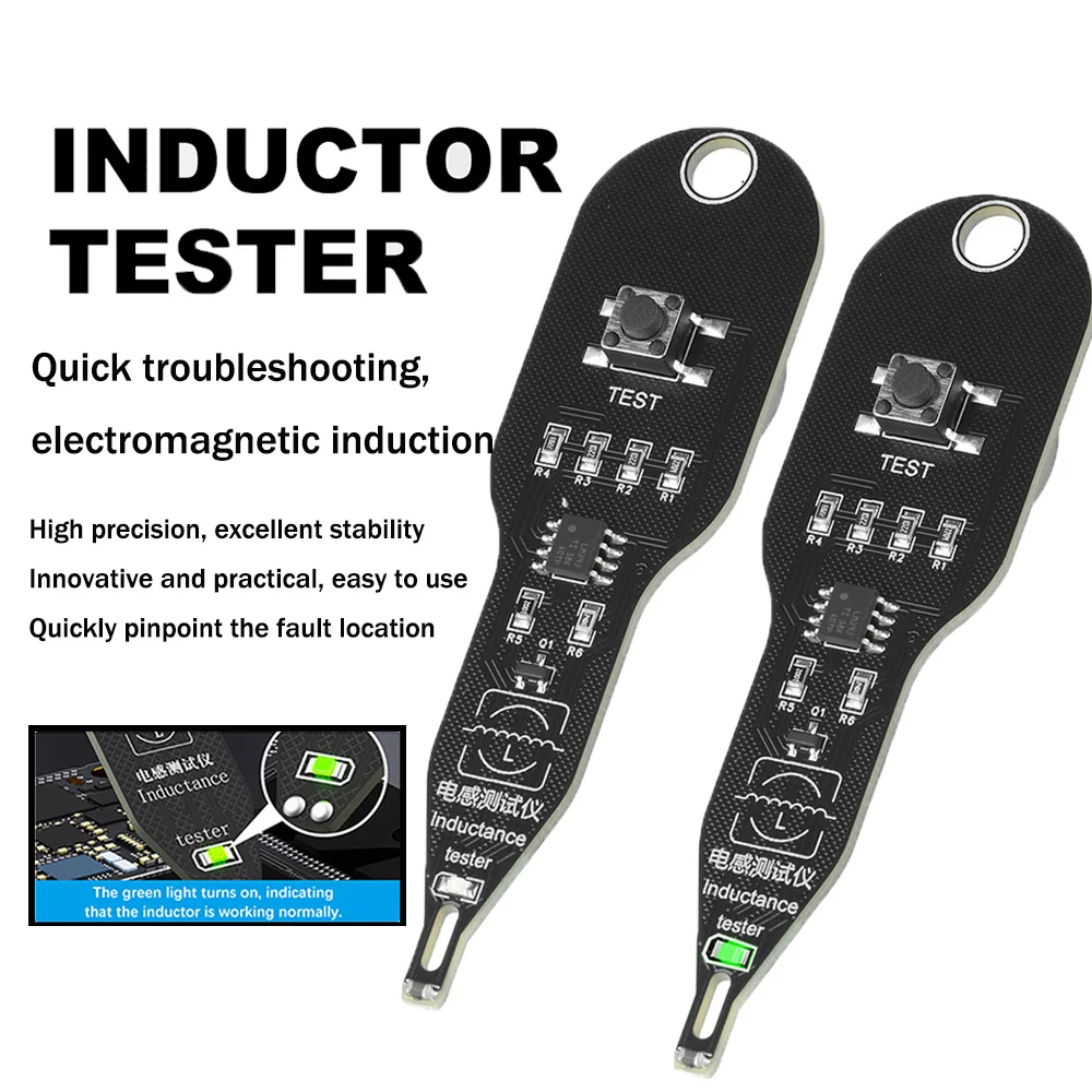 Inductance Tester Motherboard Coil Tester Inductor Detector Repair Tool Electromagnetic Induction Quick Fault Check Tool