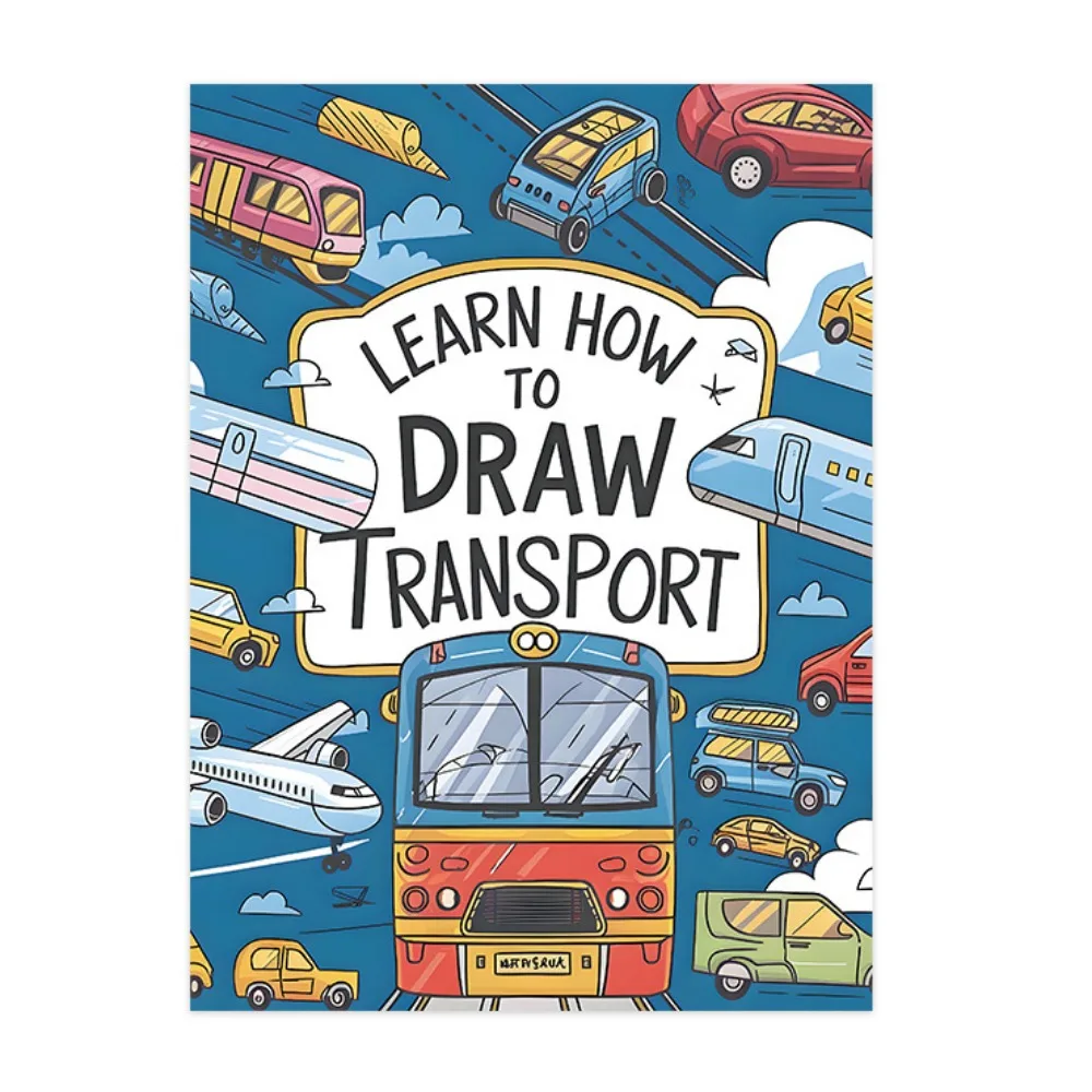 Travel Drawing Cartoon Coloring Book Enlightenment Early Education Graffiti Copy Sketch Book Doodling Stationery