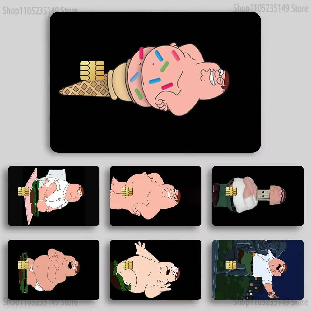 

F-Family Cute G-Guys Credit Card Skin Stickers for Bank Card Bus Metro Card Sticker Waterproof Women Gift