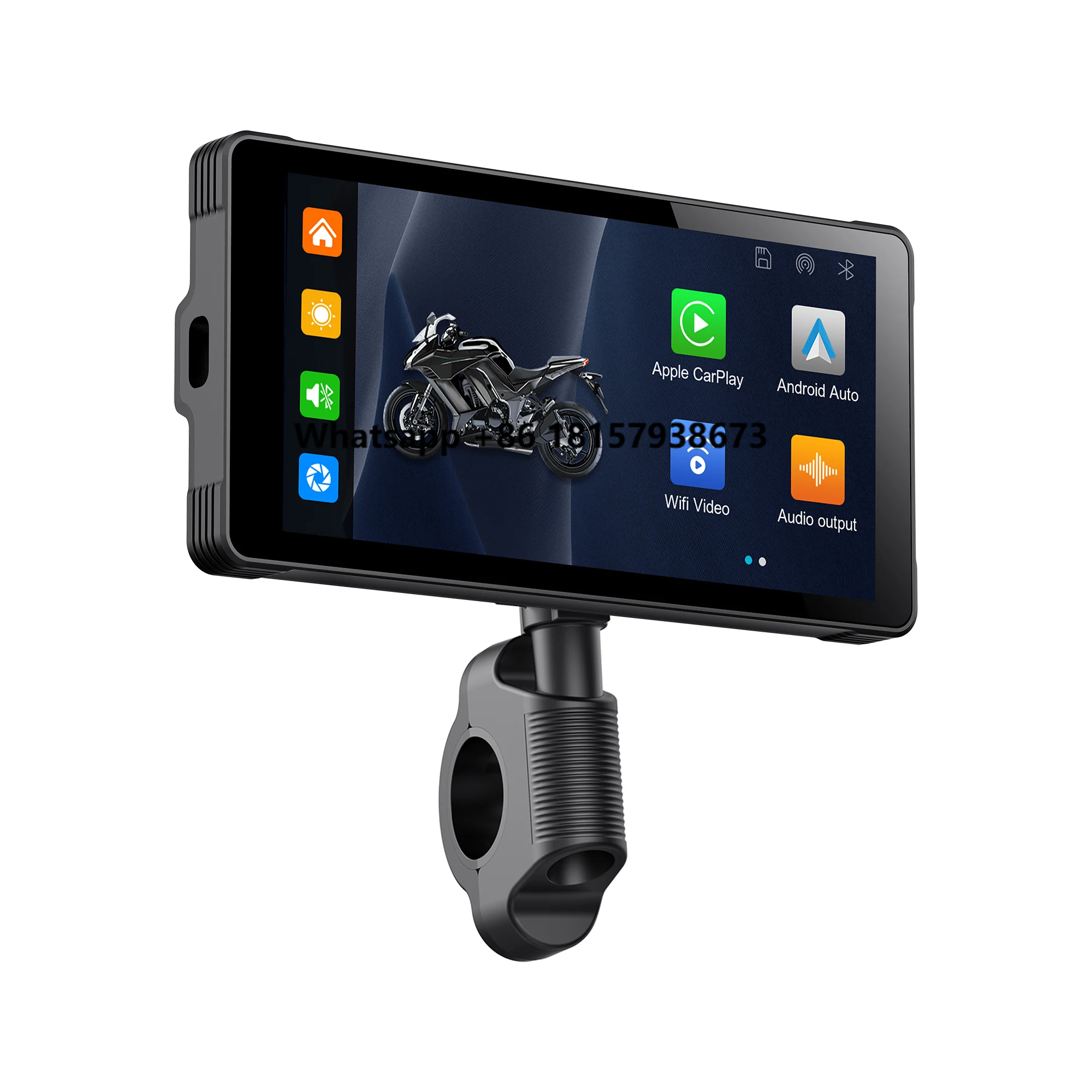 

Motorcycle Carplay Recorder Factory Direct Sale Wireless Carplay Screen with Front and Rear 5.5 Inch Waterproof TPMS
