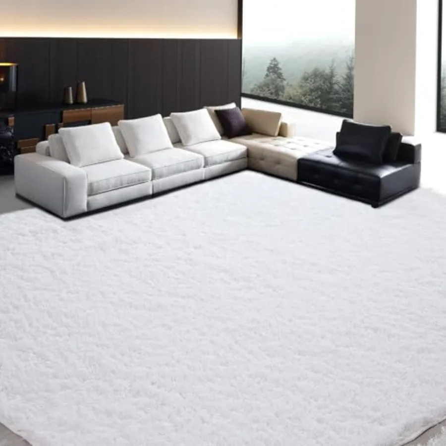 

Fluffy Area Rug 12x15 ft for Living Room Large Soft Shaggy Faux Fur Carpet for Bedroom NonSkid Plush Fuzzy Rug for Playroom Hom