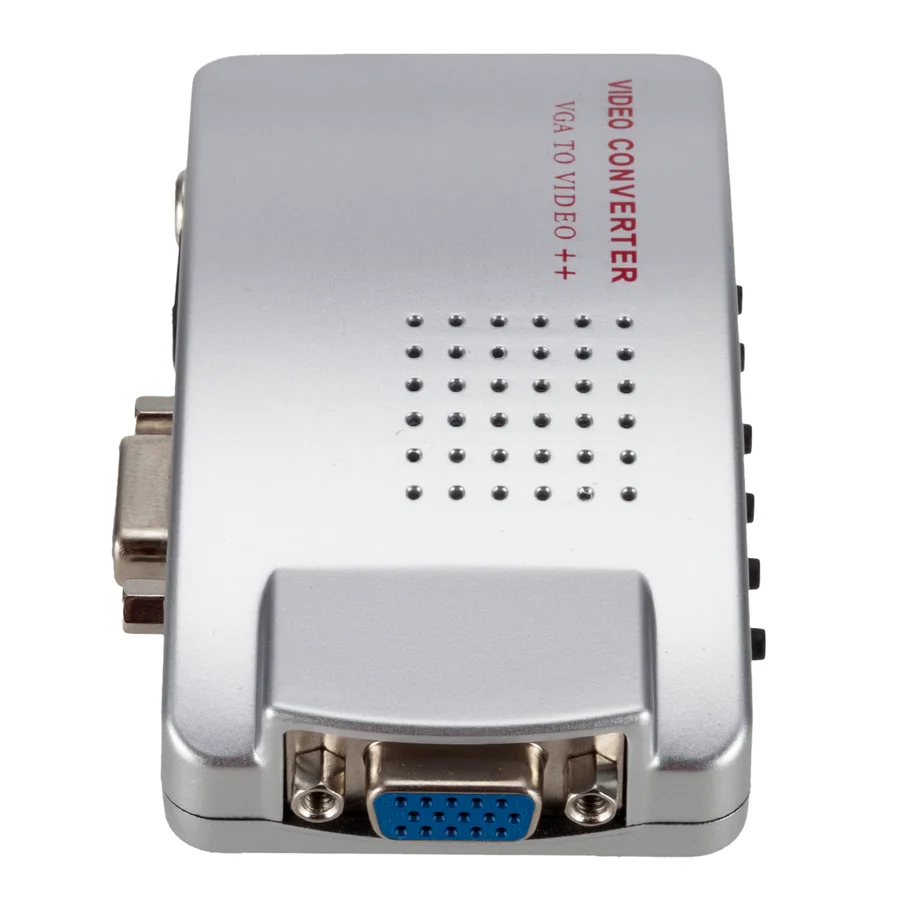Convertitore VGA To AV, Adattatore RCA Composito, Supporto 1080p, Plug And Play, Per PC E TV, Basso Consumo