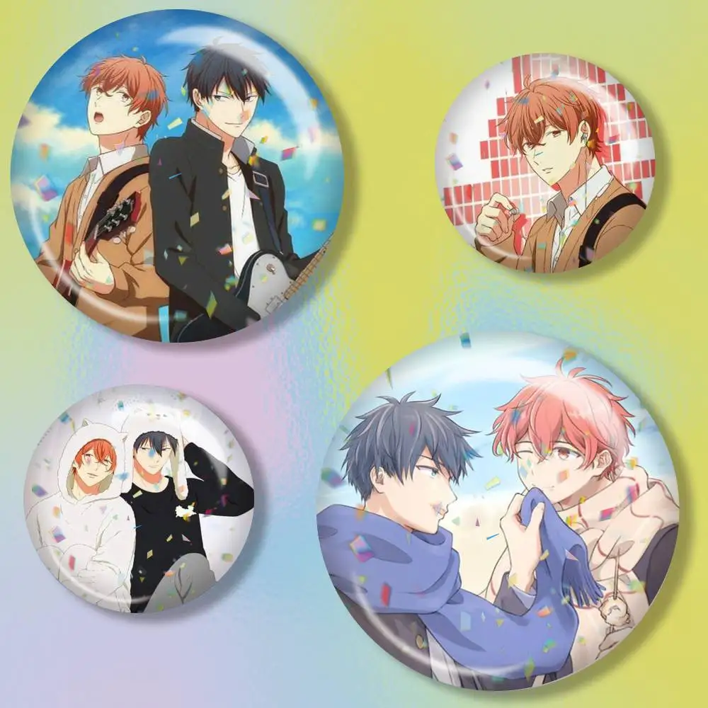 G-Given BL Anime Ritsuka M-Mafuyu Sato   Brooch Metal Badge Brooch, Fashion Decorative Pins for Hat Bag Clothing Decoration Gift
