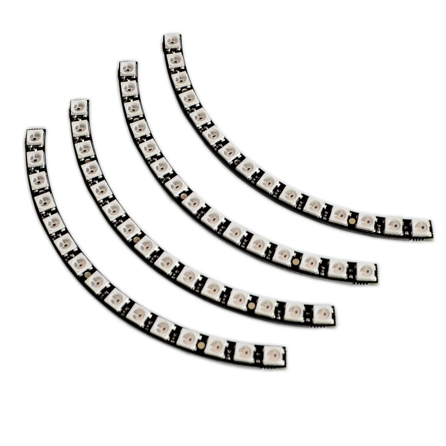 Ring- Wall Clock 60 X Ultra Bright WS2812- 5050 RGB -LED Lamp Panel with Integrated Drivers