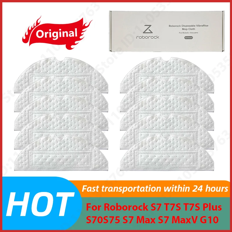 

Одноразовые салфетки для вибрационной швабры для роботов-пылесосов Roborock S7, T7S, T7S Plus, MaxV, S7 MaxV Plus, S7 MaxV Ultra