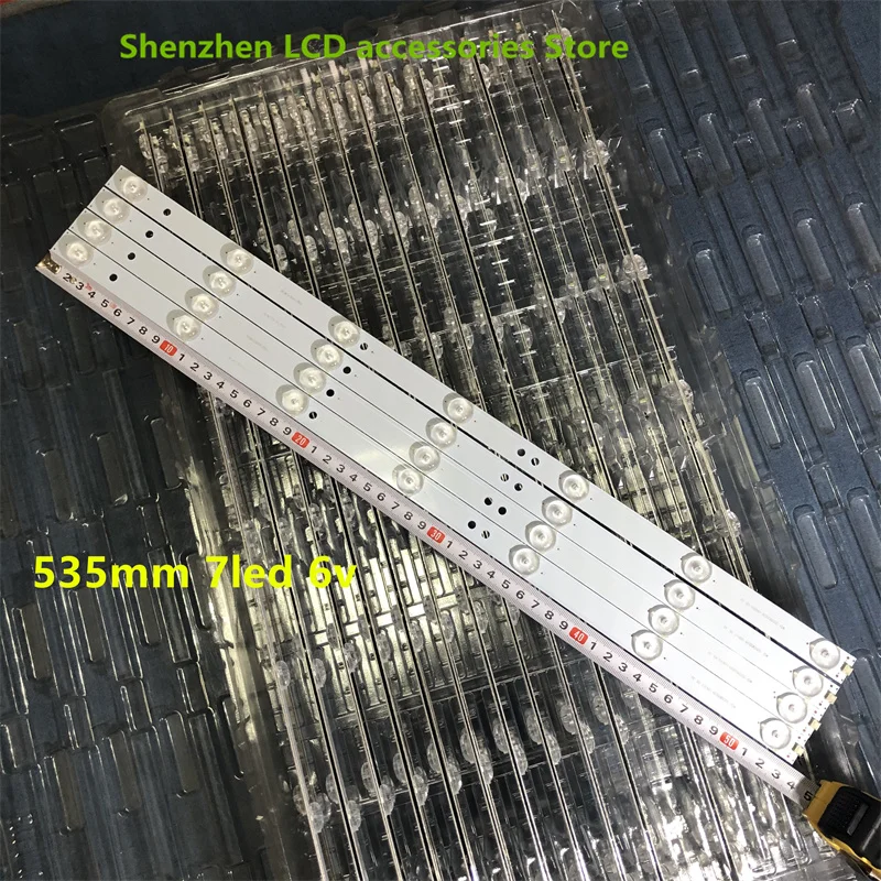 

LED backlight strip FOR Xiaxin DWB-H89 LED Strip WD-320B0B28-0801S-01 V1 530MM 7LED 6V Aluminum 100%NEW