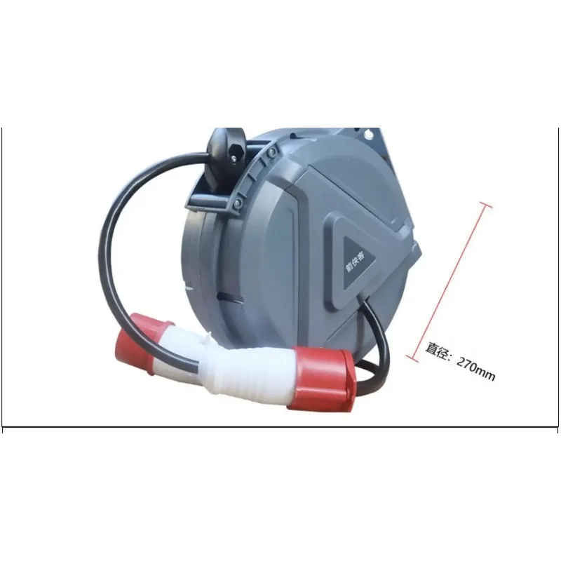 1 Piece Electric Drum 380 Automatic Contraction Wire Reel Three Phase 4 Core Power Wire Reel for Cable Management Use
