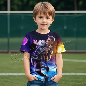 ريال مدريد قمصان مطبوعة ثلاثية الأبعاد للأطفال ملابس أولاد ملابس بنات ملابس الهيكل رونالدو ستيتش ميسي 2024 أعلى 10 مبيعات لحاف بنفيكا - رقم 7