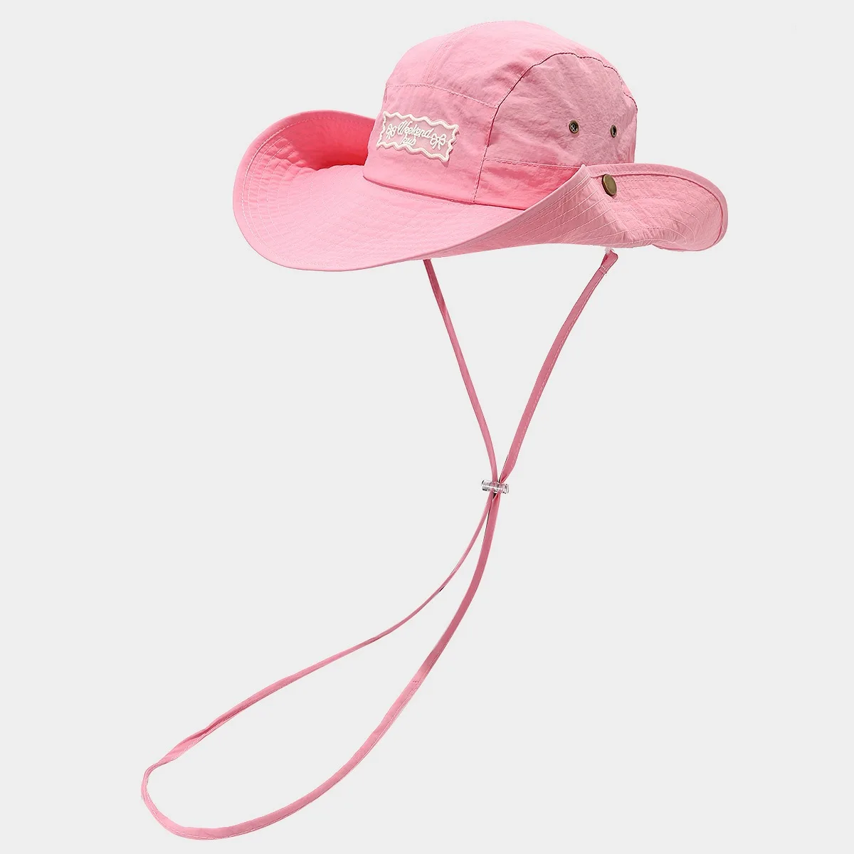 

Bucket Hat With Strap Women Summer Beach Accessory Sun Protection Big Brim Breathable Cowboy Cap For Fishing Hike Climb Outdoor