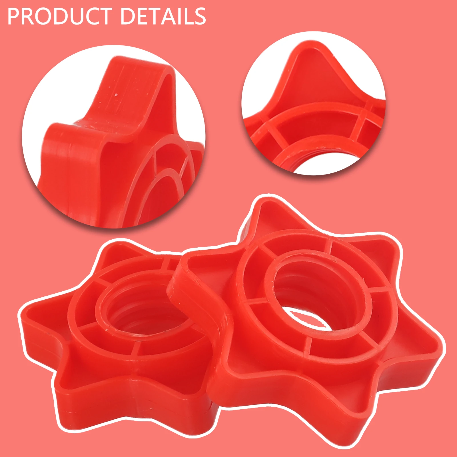 Essential 2pc Weight Check Nut Barbell Bar Clips Spin Lock Screw Dumbbell Spinlock Collars for Fitness Enthusiasts