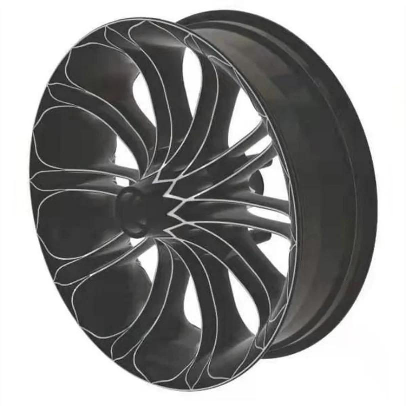 INCA Customization New Motorcycle Accessory CNC Cutting Aluminum 6061 3D Style Black Rims Wheels HD V-rod Night-rod MuscleMotorc
