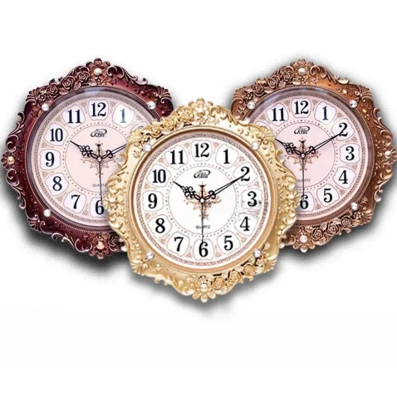 Personality Wall Clock Living Room Creative European Style Hanging Watch Fashion Atmosphere Modern Household Mute Peacock Clock