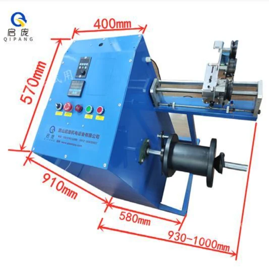 

Qipang Bobbin Cable Coiling Machine TC400 Automatic Wire Take up Winding