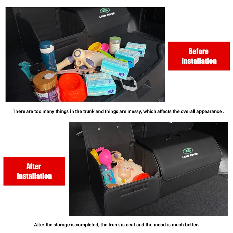 Car Trunk Storage Box Storage Bag Foldable Storage Organizer For Land Rover Range Rover Evoque Defender Discovery 3 4Car Storage